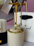 PULSO TIPO PANDORA CON CHARMS CHAPA DE ORO
