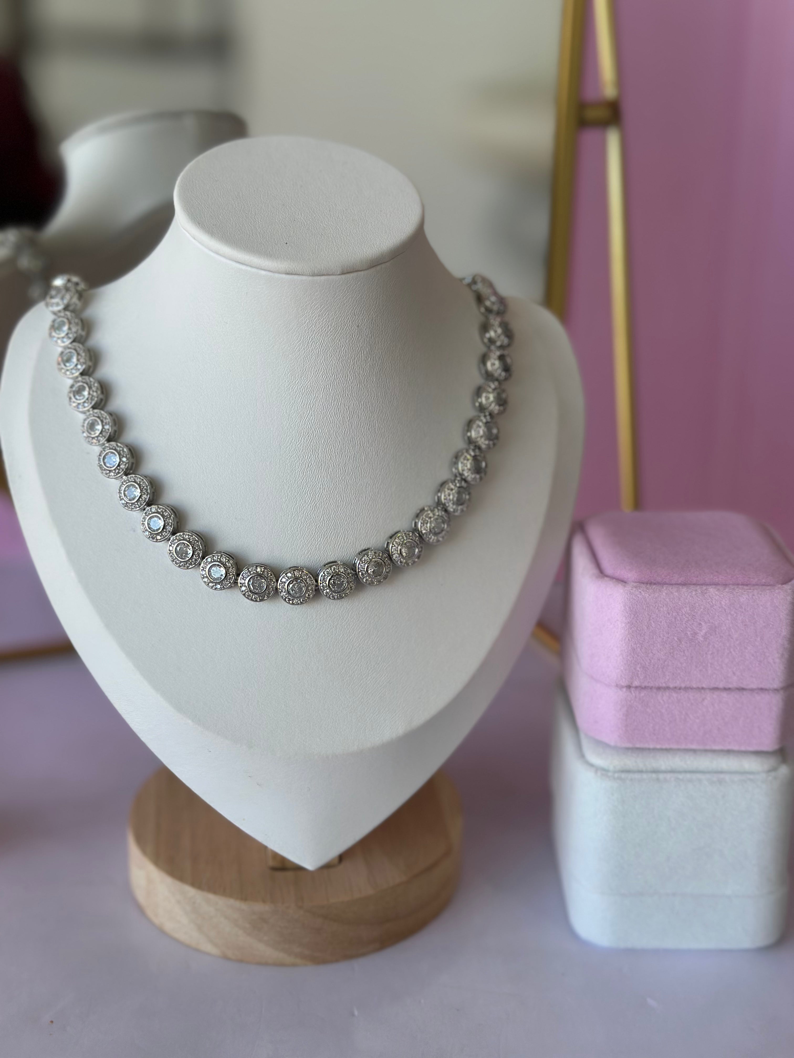 GARGANTILLA CON PIEDRAS PRECIOSAS INSPIRADO SWAROVSKI