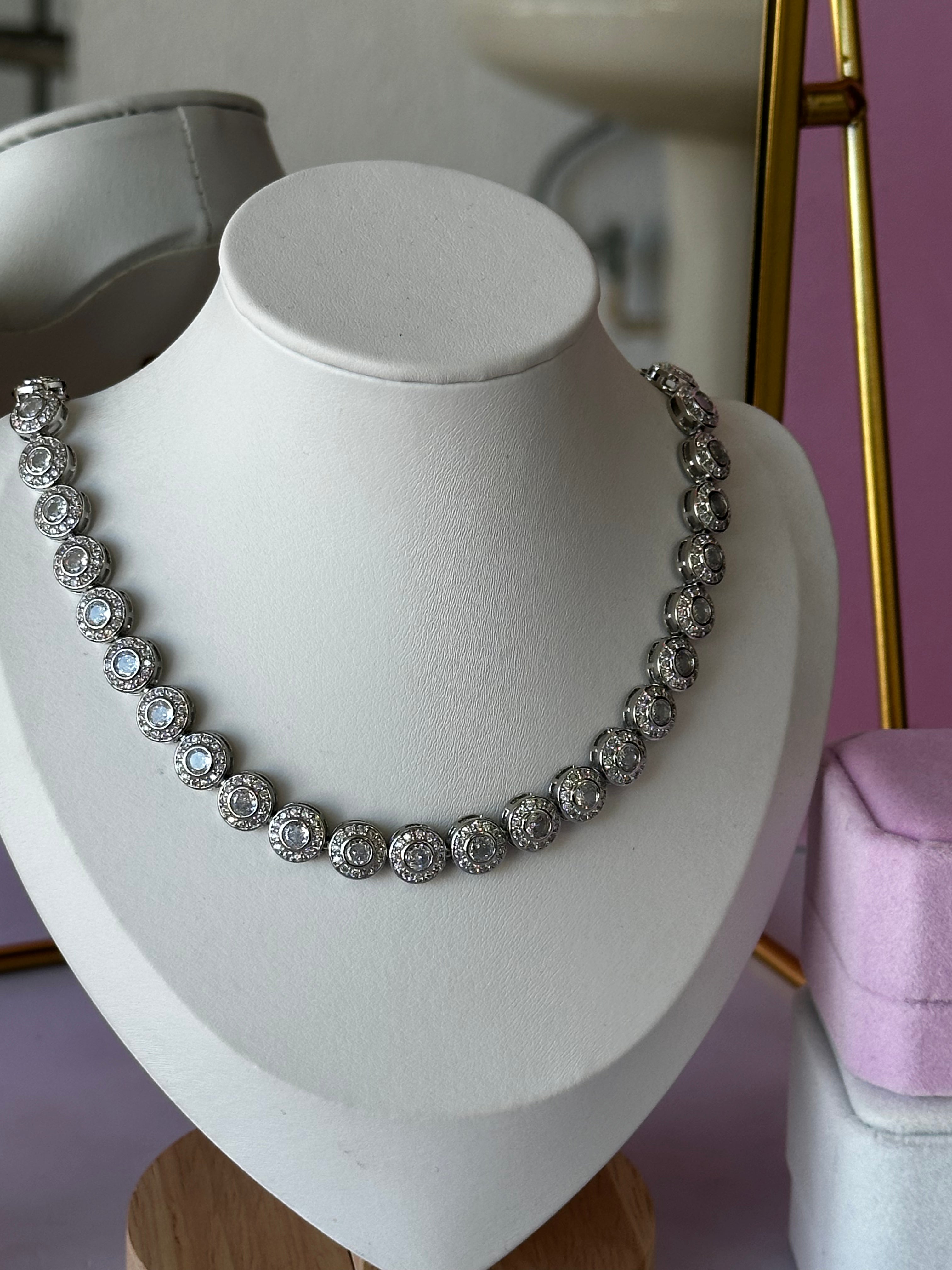 GARGANTILLA CON PIEDRAS PRECIOSAS INSPIRADO SWAROVSKI
