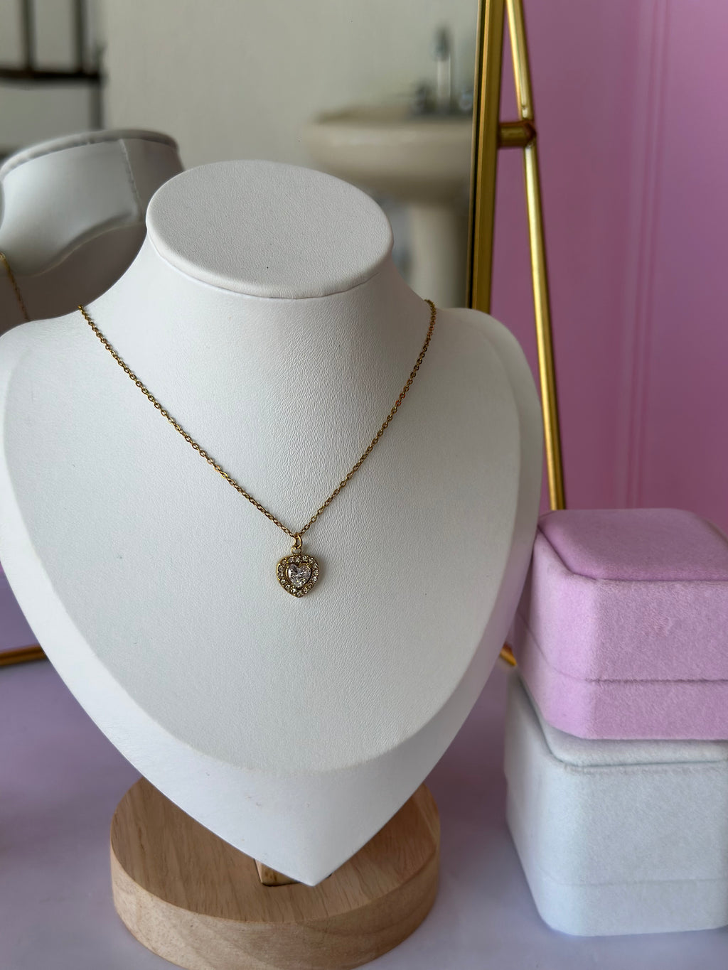 COLLAR CON DIGE DE CORAZÓN ACERO 316