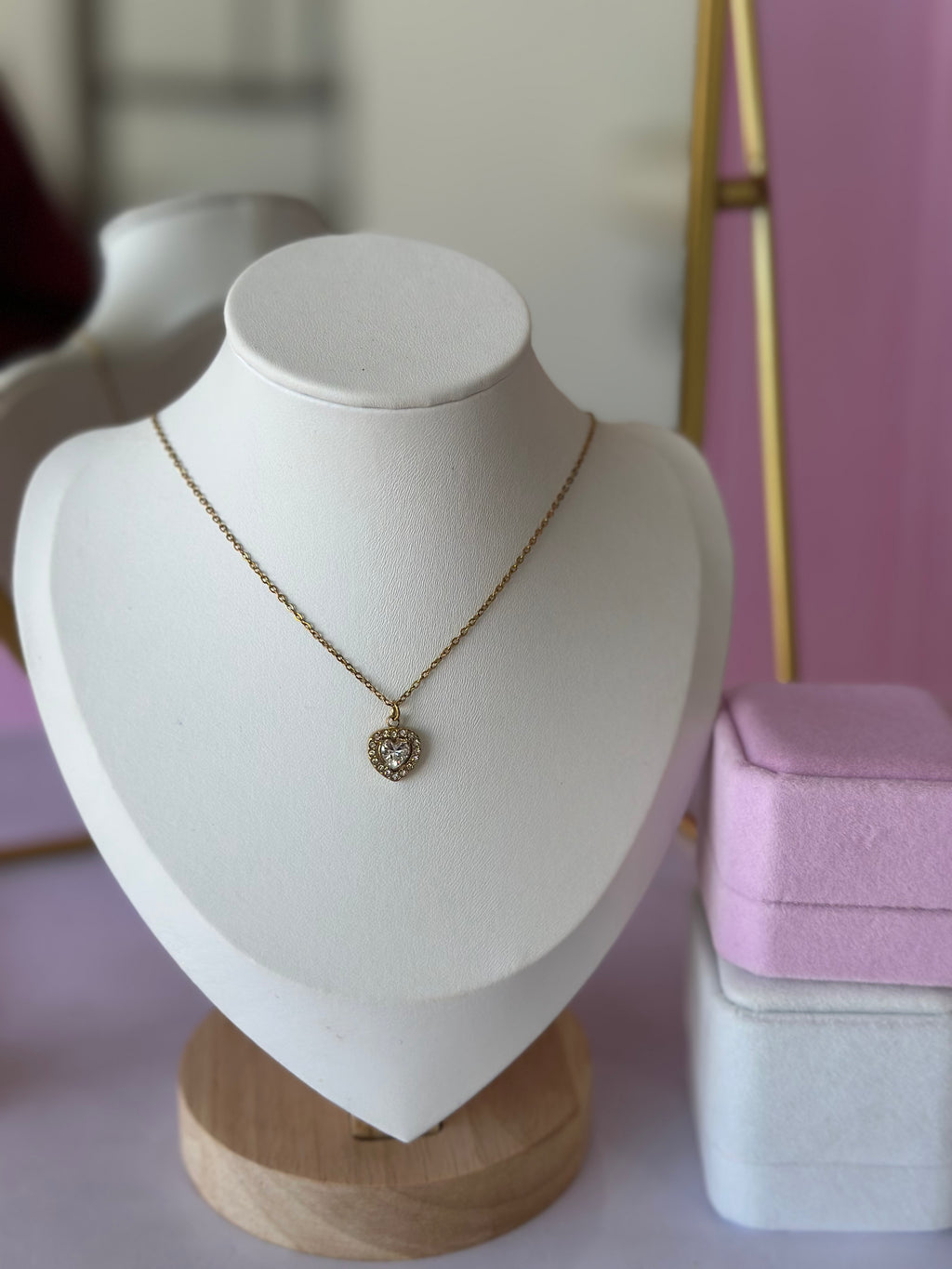 COLLAR CON DIGE DE CORAZÓN ACERO 316