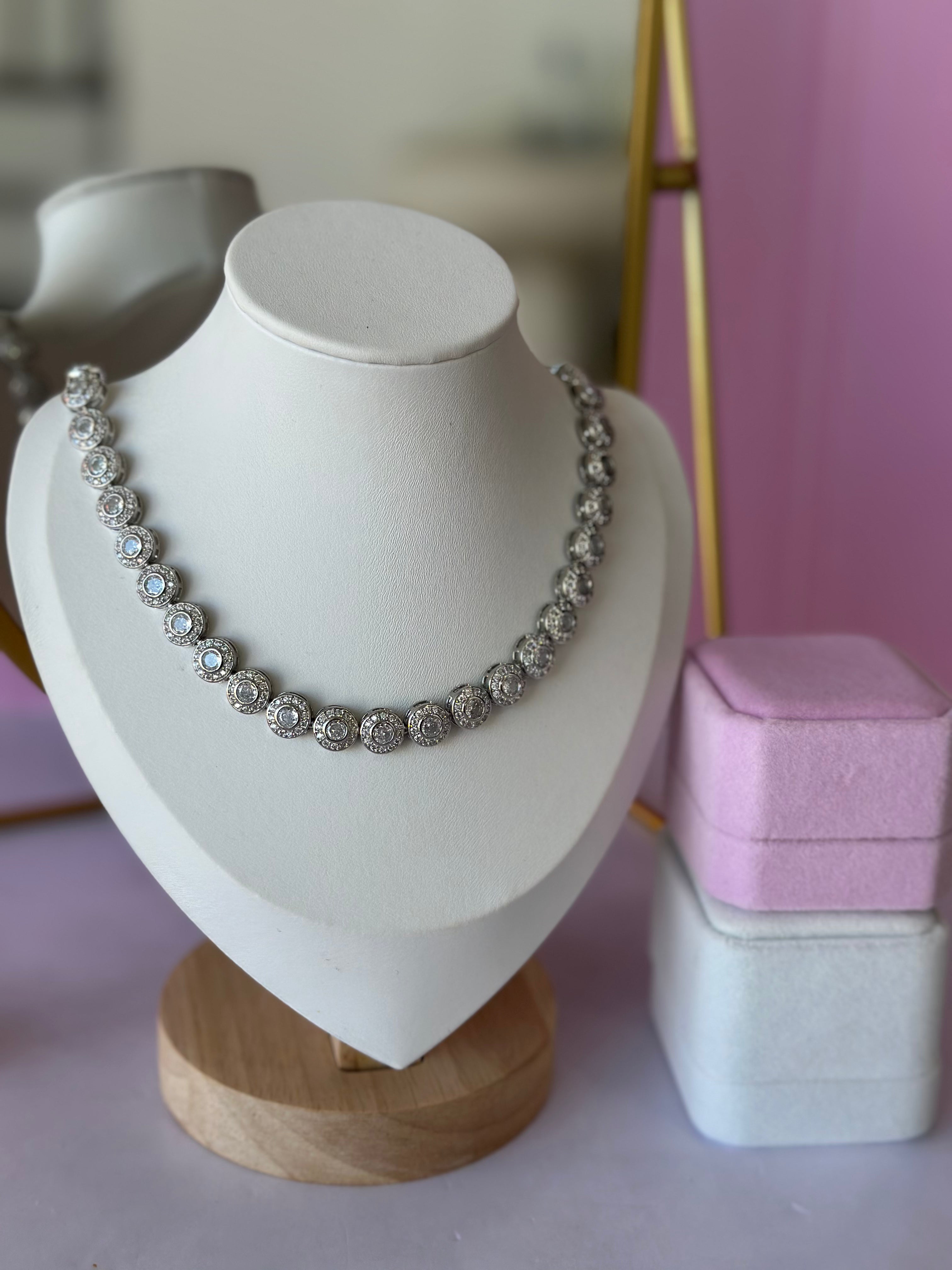 GARGANTILLA CON PIEDRAS PRECIOSAS INSPIRADO SWAROVSKI