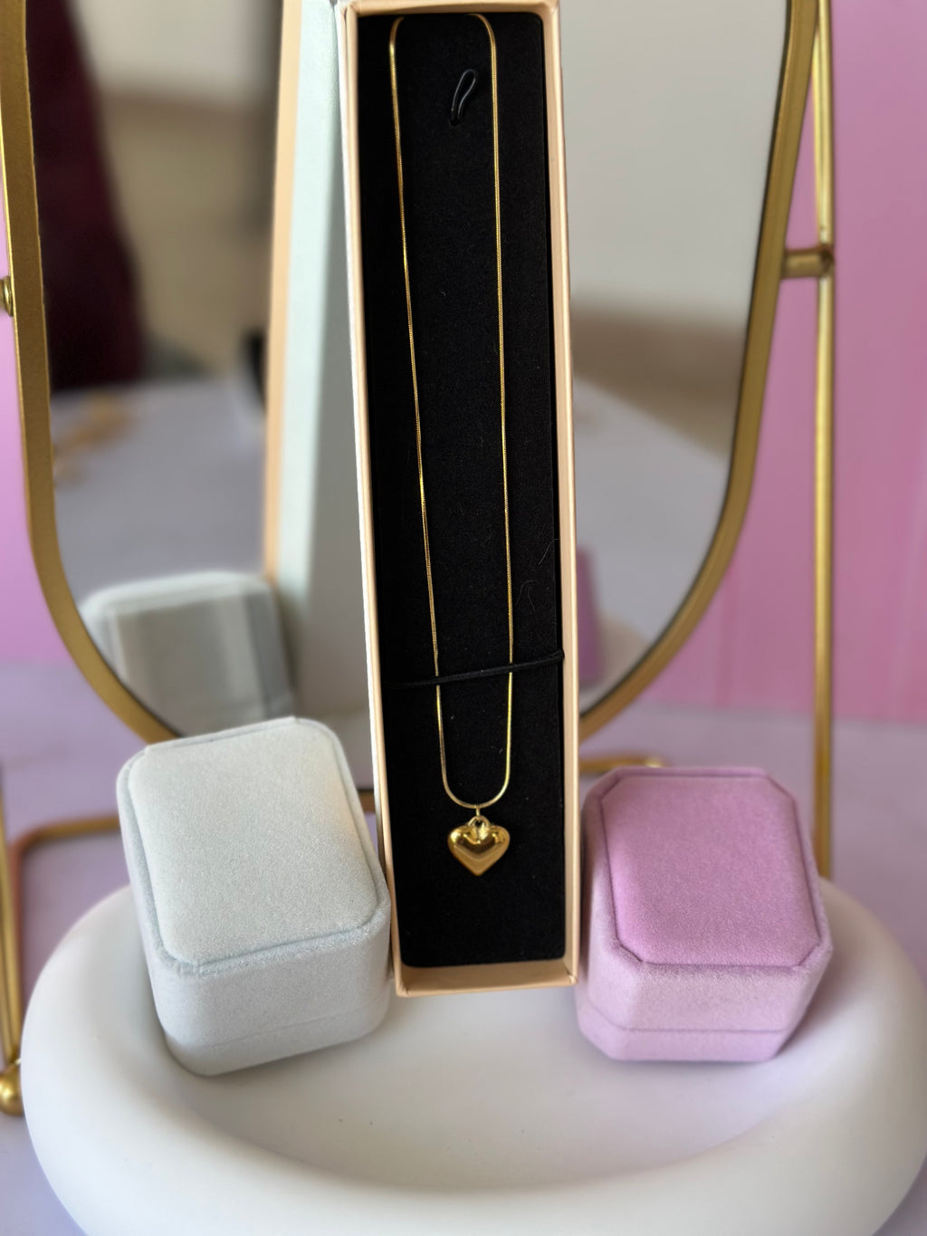 COLLAR CON DIGE DE CORAZÓN ACERO 316