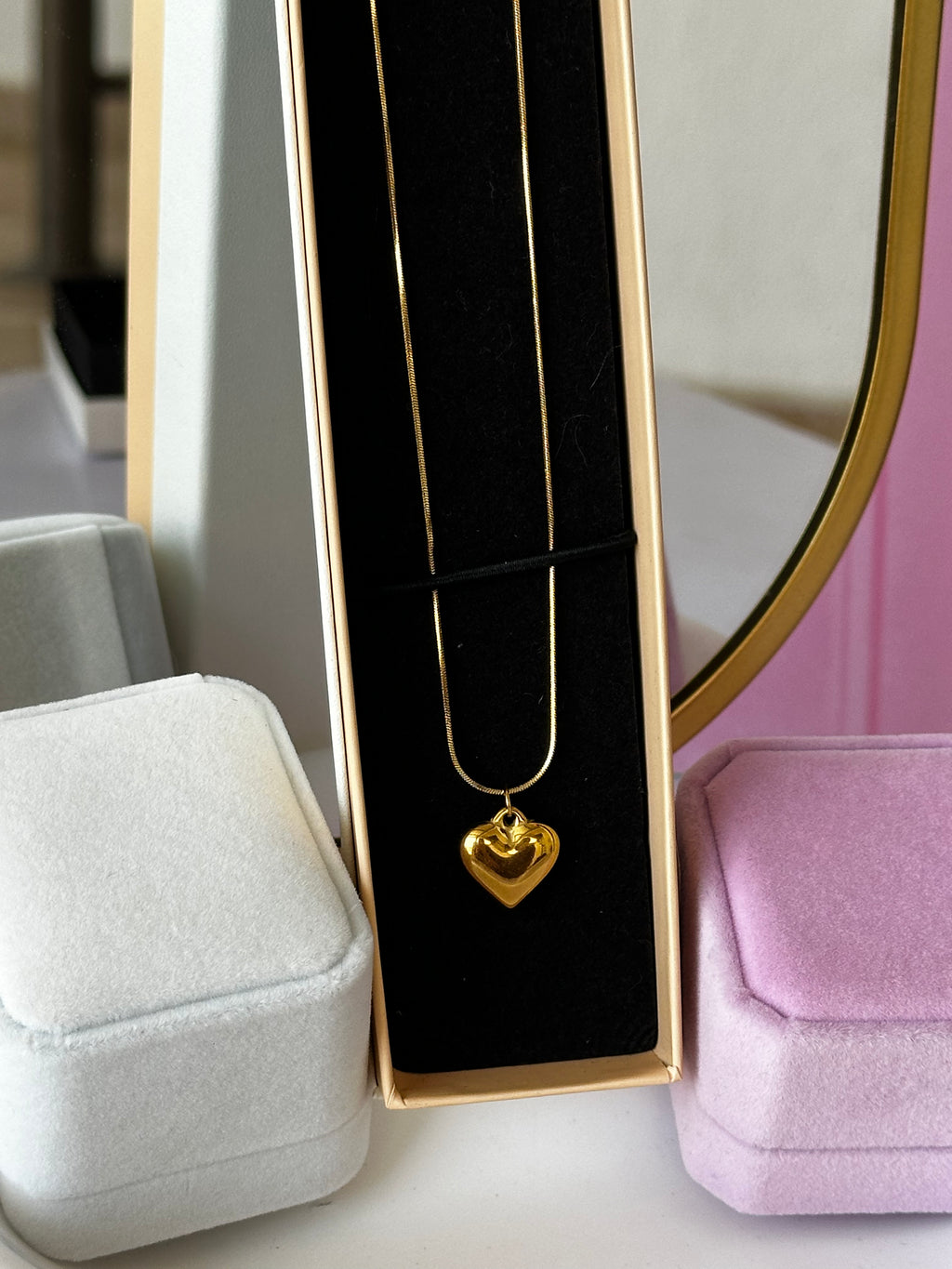 COLLAR CON DIGE DE CORAZÓN ACERO 316