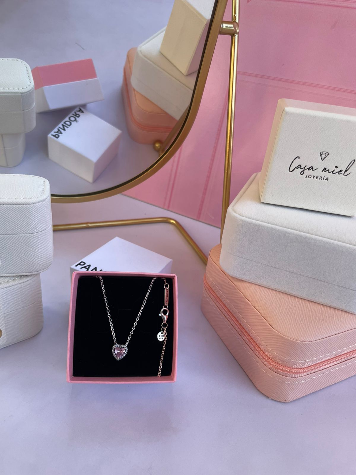 COLLAR CORAZÓN PLATA LEY 925 INSPO PANDORA