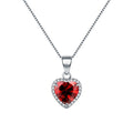 COLLAR CORAZON DE PLATA LEY 925