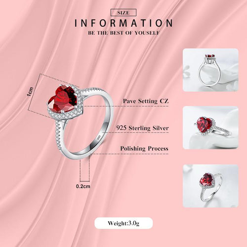 ANILLO CORAZON DE PLATA LEY 925